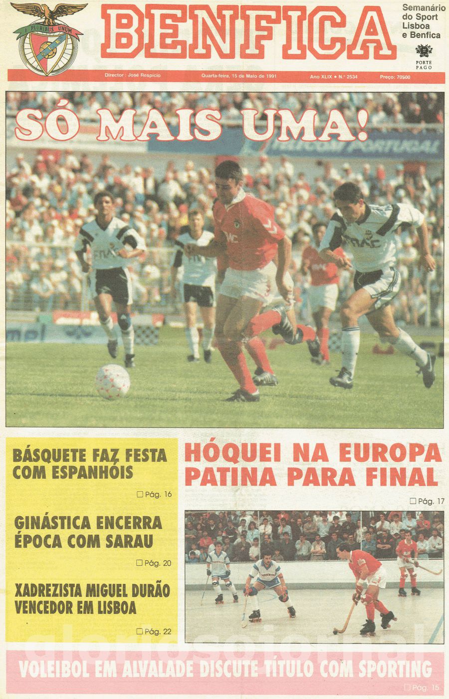 jornal o benfica 2534 1991-05-15